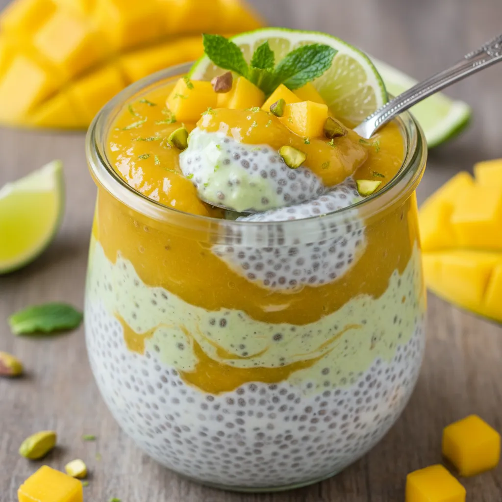 Mango Lime Chia Pudding