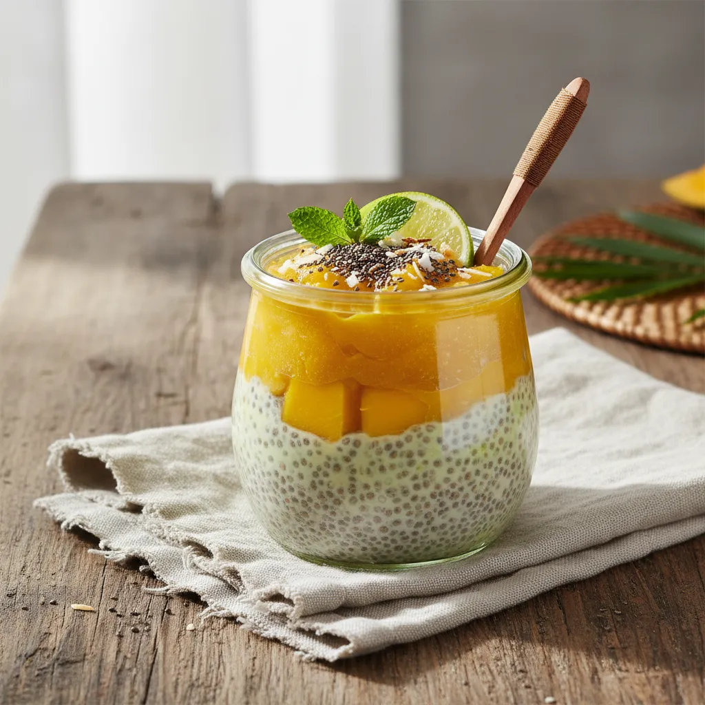 Mango Lime Chia Pudding