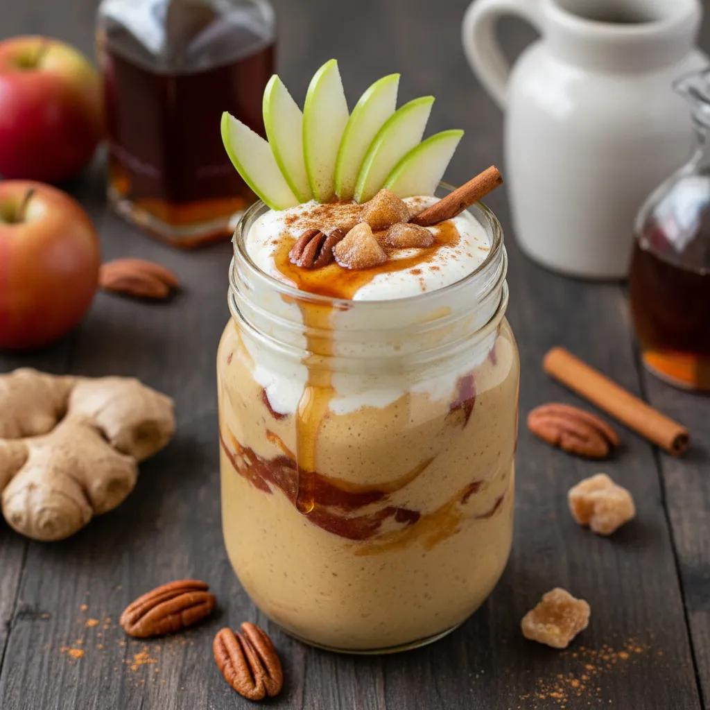 Maple-Bourbon Infused Apple-Ginger Smoothie