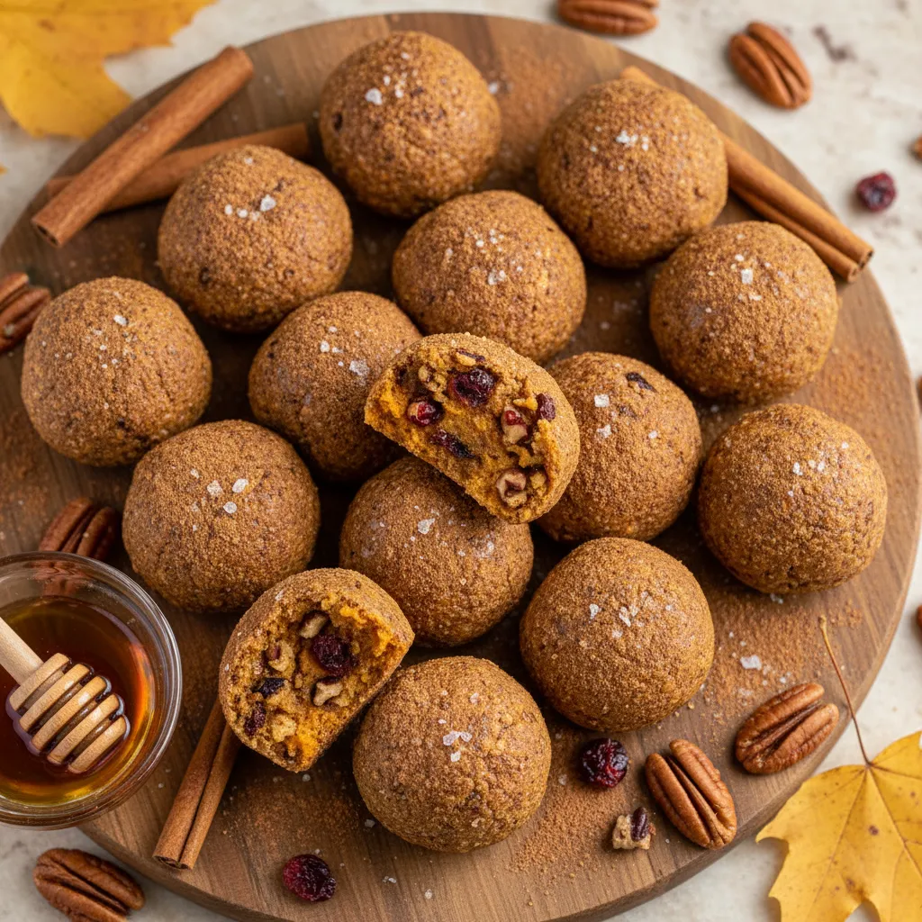 Maple Cinnamon Sweet Potato Energy Bites