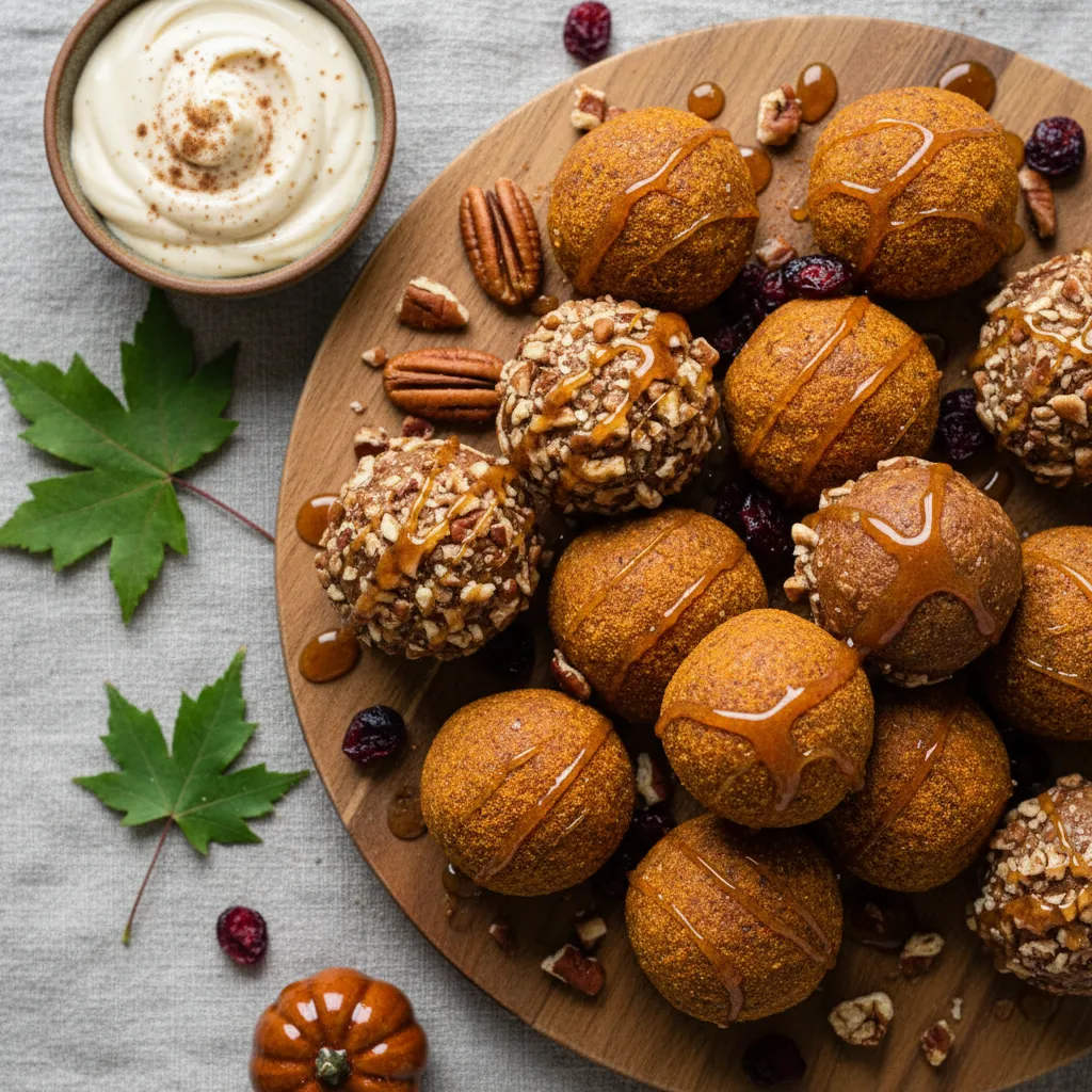 Maple Pecan Pumpkin Protein Balls