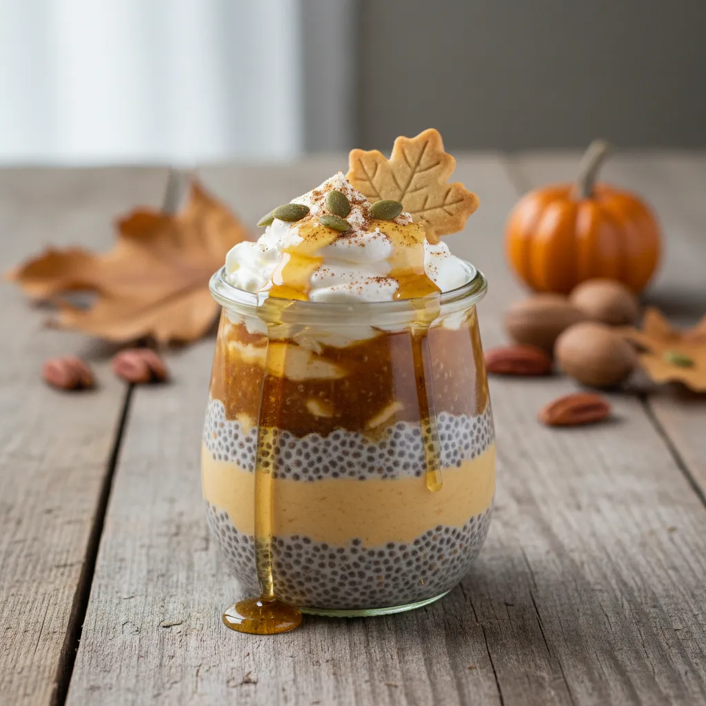 Maple Pumpkin Spice Chia Pudding Delight