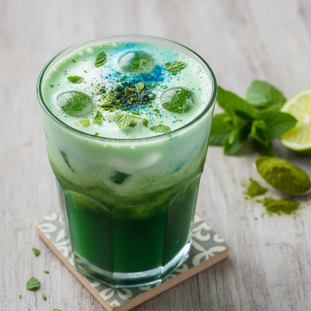 Matcha Mint Spirulina Energy Fizz
