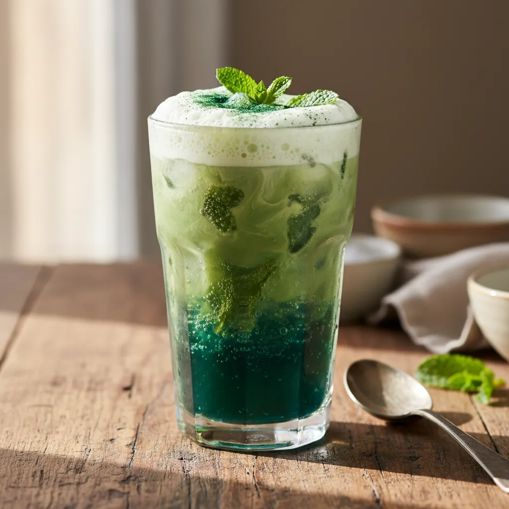 Matcha Mint Spirulina Energy Fizz