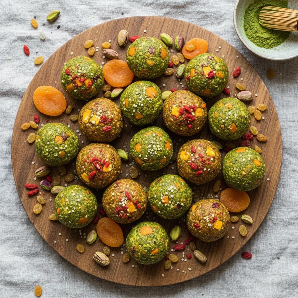 Matcha Sunrise Energy Bites