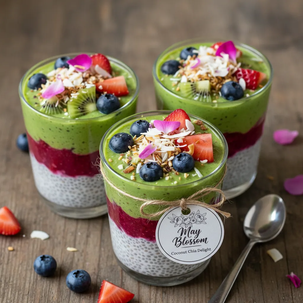 May Blossom Coconut Chia Delight Cups