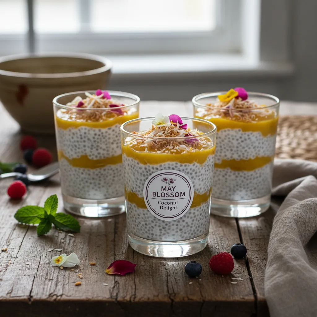 May Blossom Coconut Chia Delight Cups