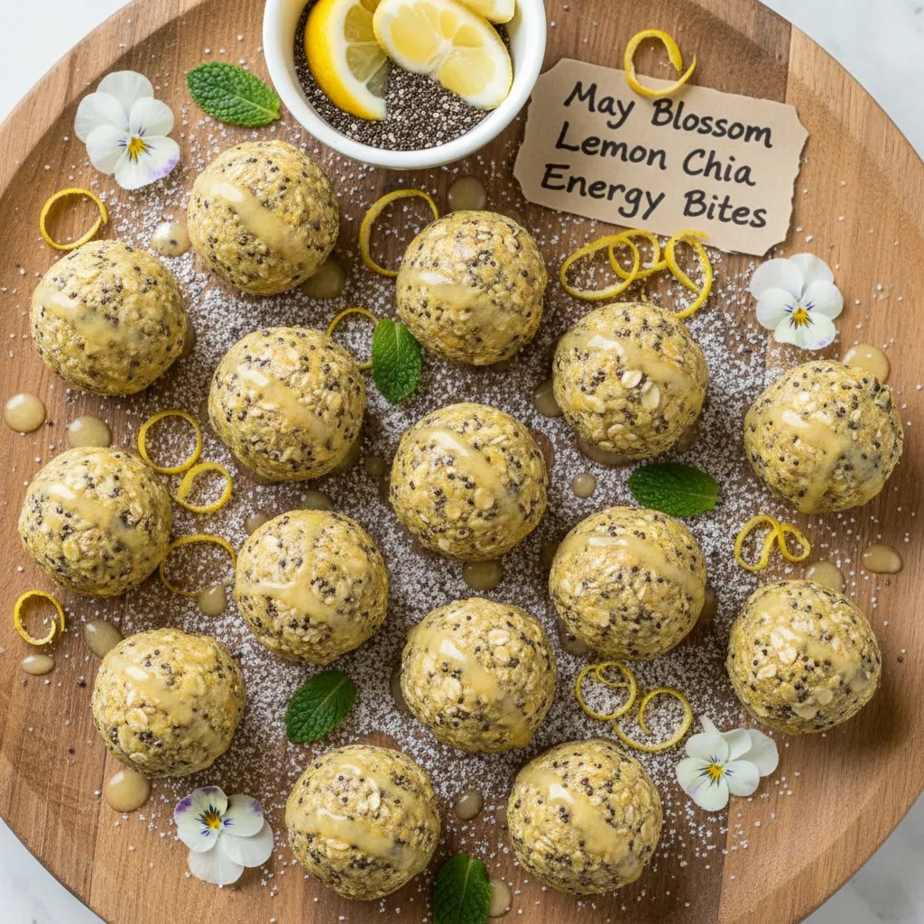 May Blossom Lemon Chia Energy Bites
