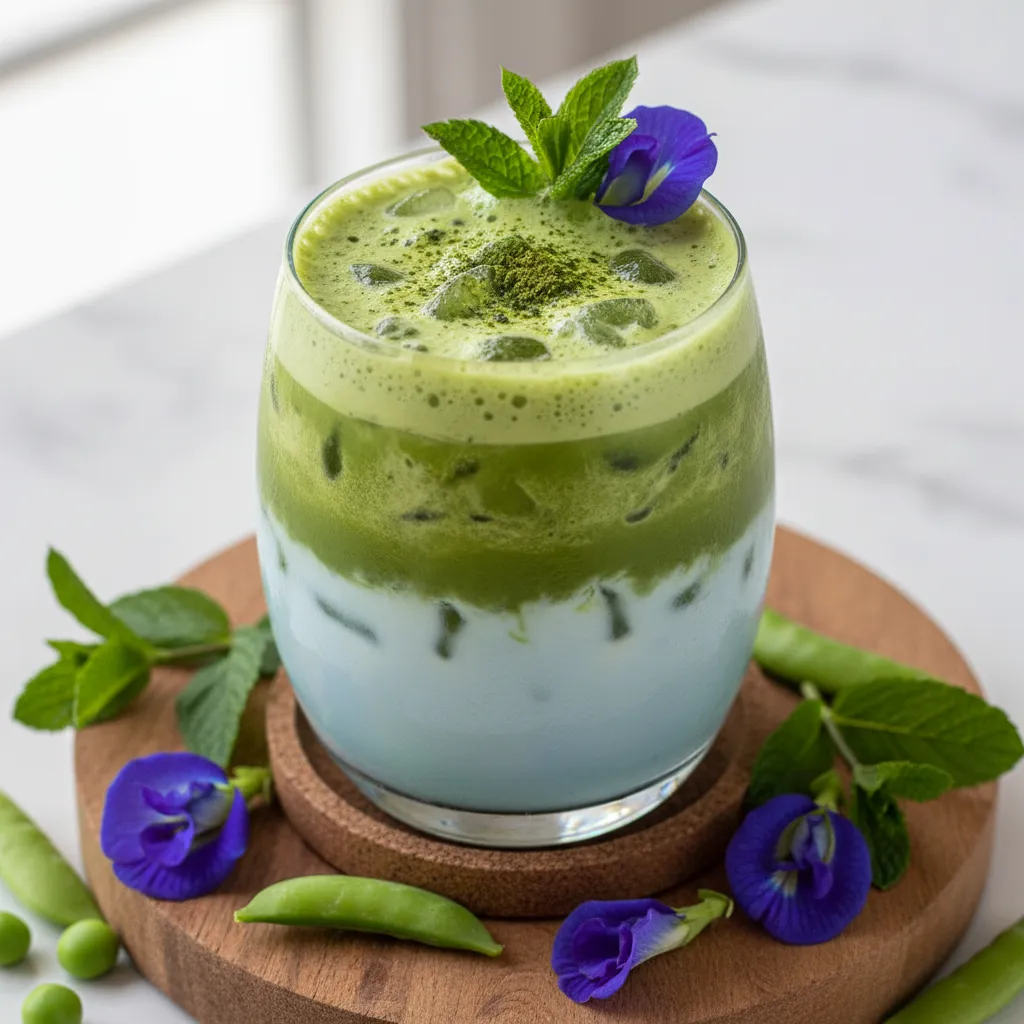 Minty Matcha Pea Blossom Refresher