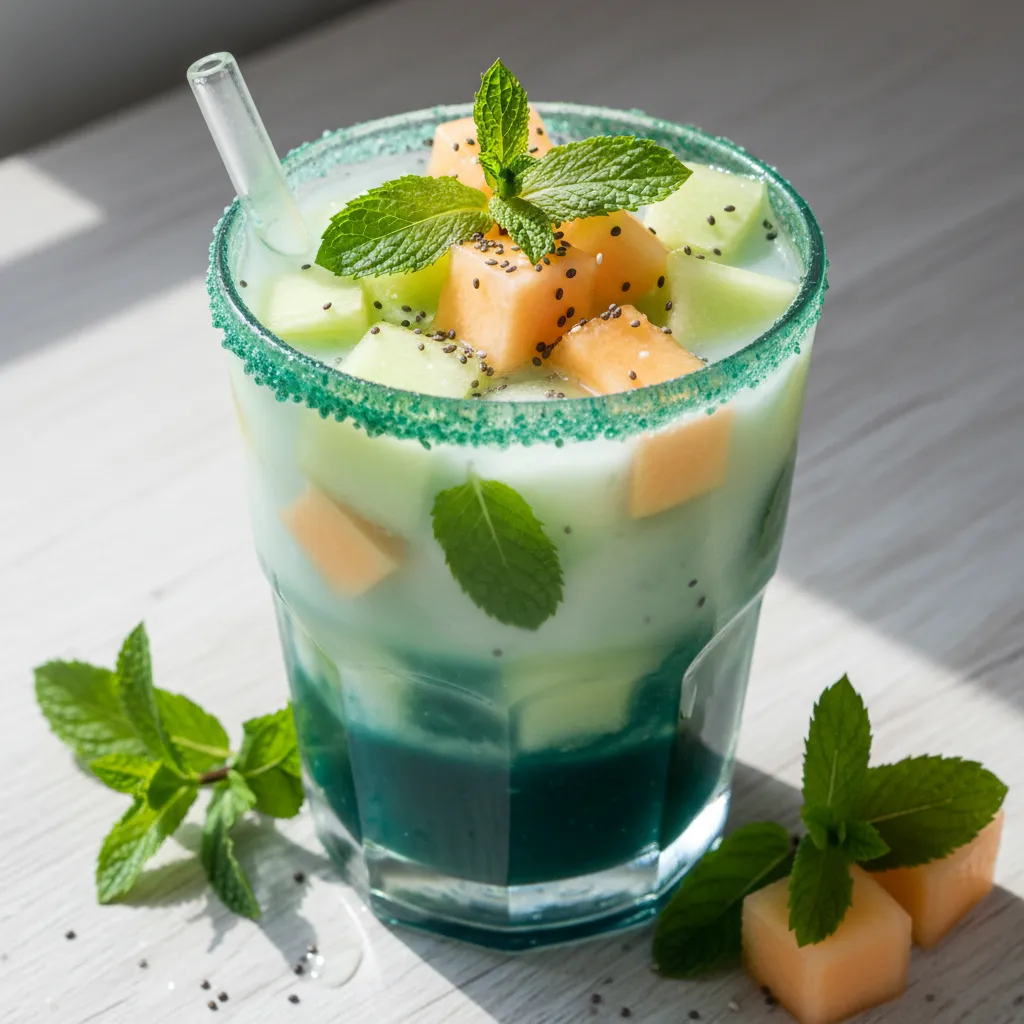 Minty Melon Spirulina Infusion