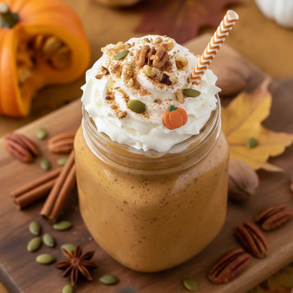 Nutty Pumpkin Spice Protein Smoothie