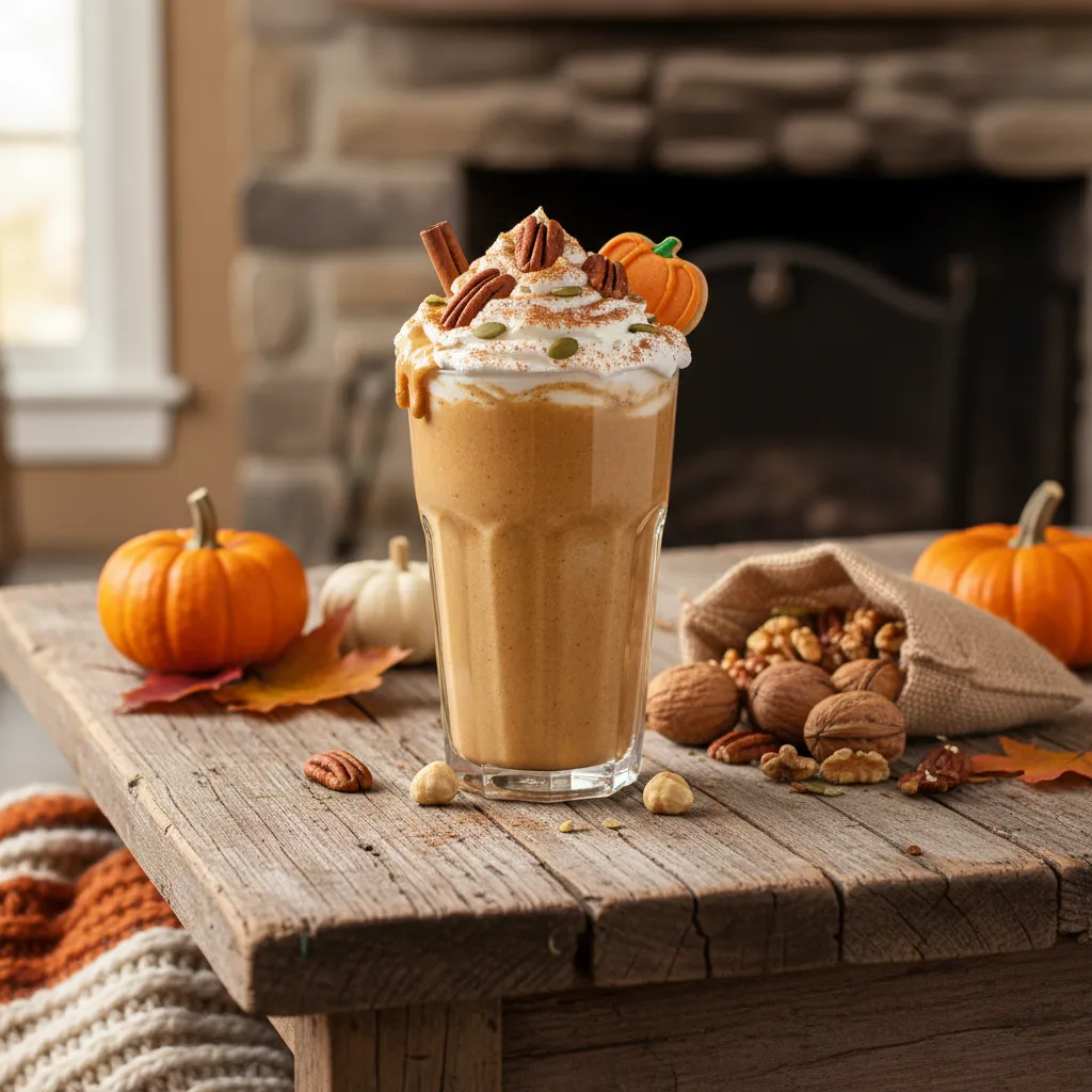 Nutty Pumpkin Spice Protein Smoothie