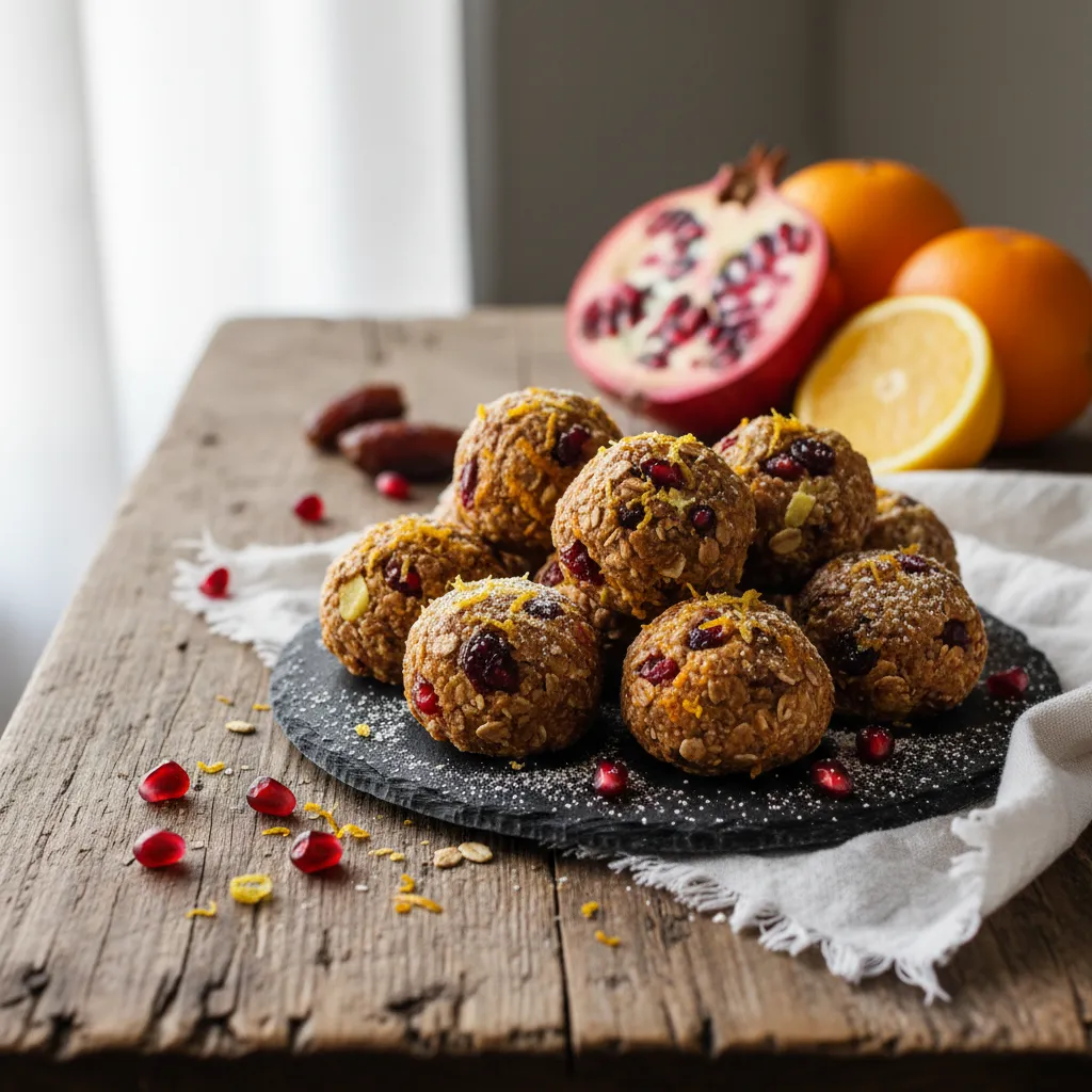 Pomegranate Citrus Bliss Energy Bites