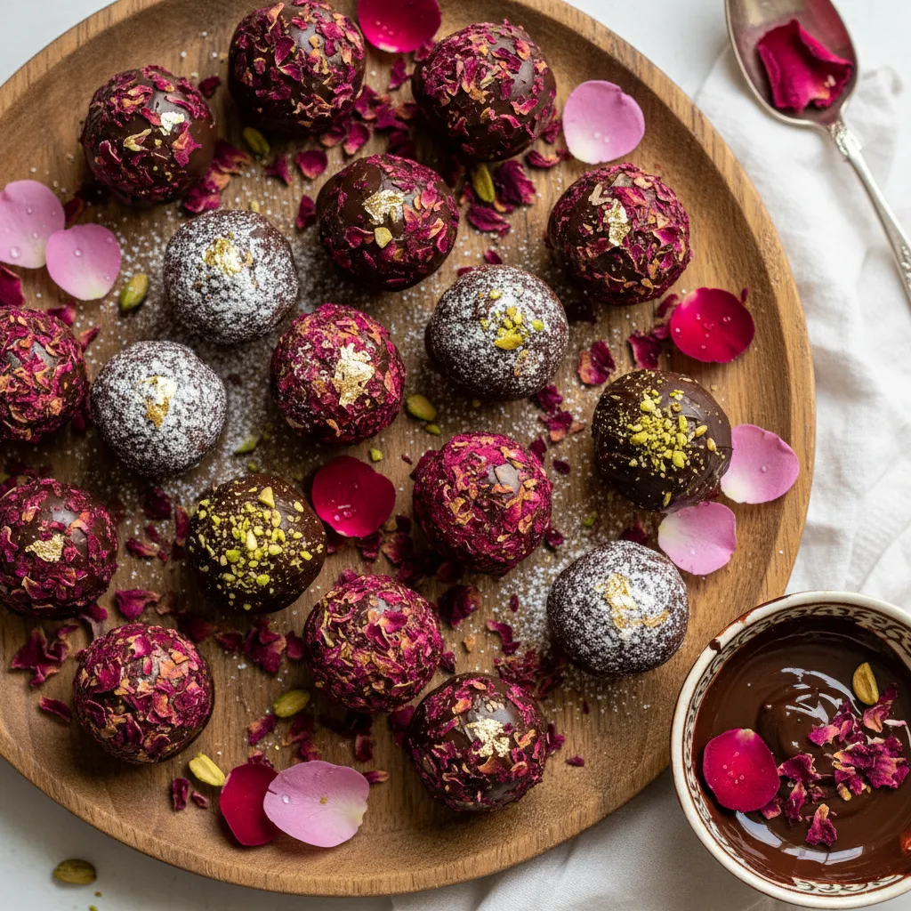 Rose Petal Chocolate Bliss Bites