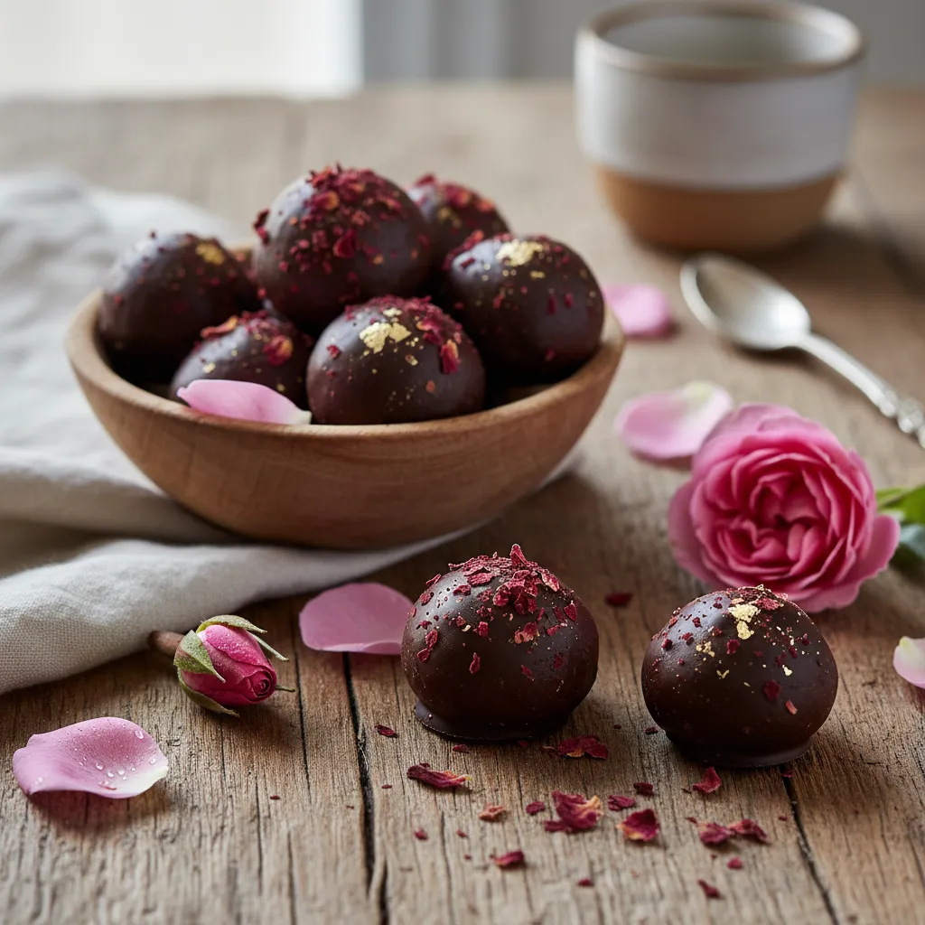 Rose Petal Chocolate Bliss Bites