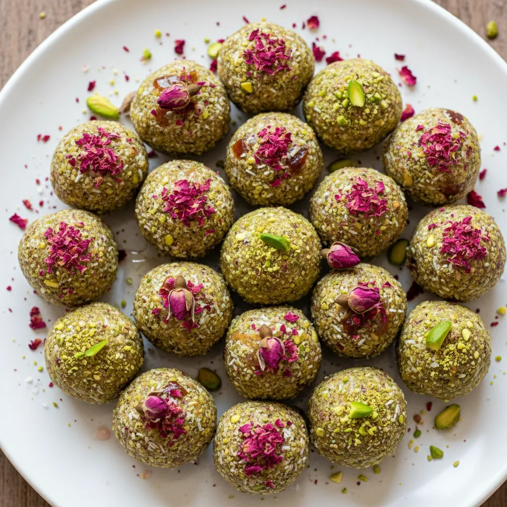 Rose Petal Pistachio Bliss Bites