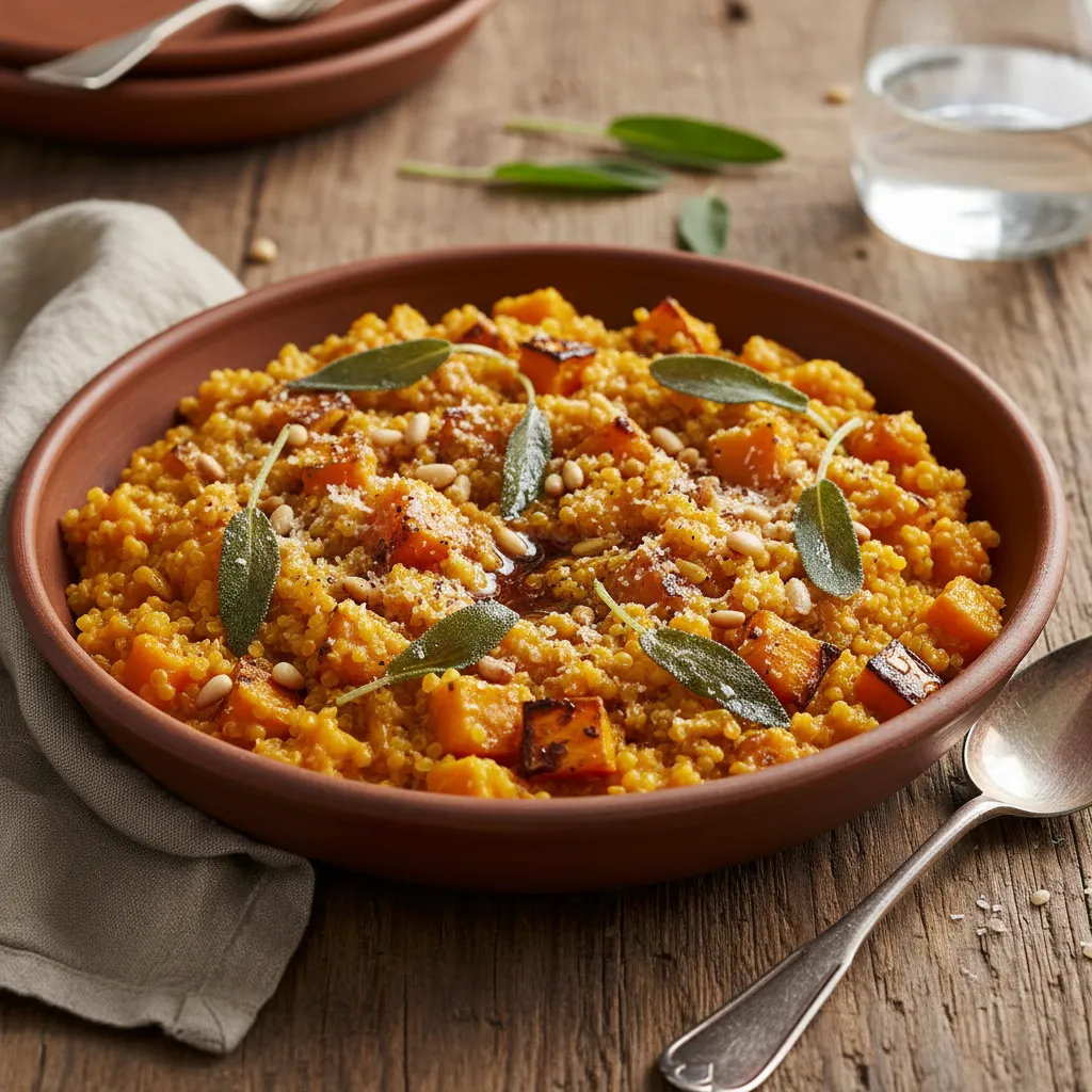 Savory Butternut Squash and Sage Quinoa Risotto