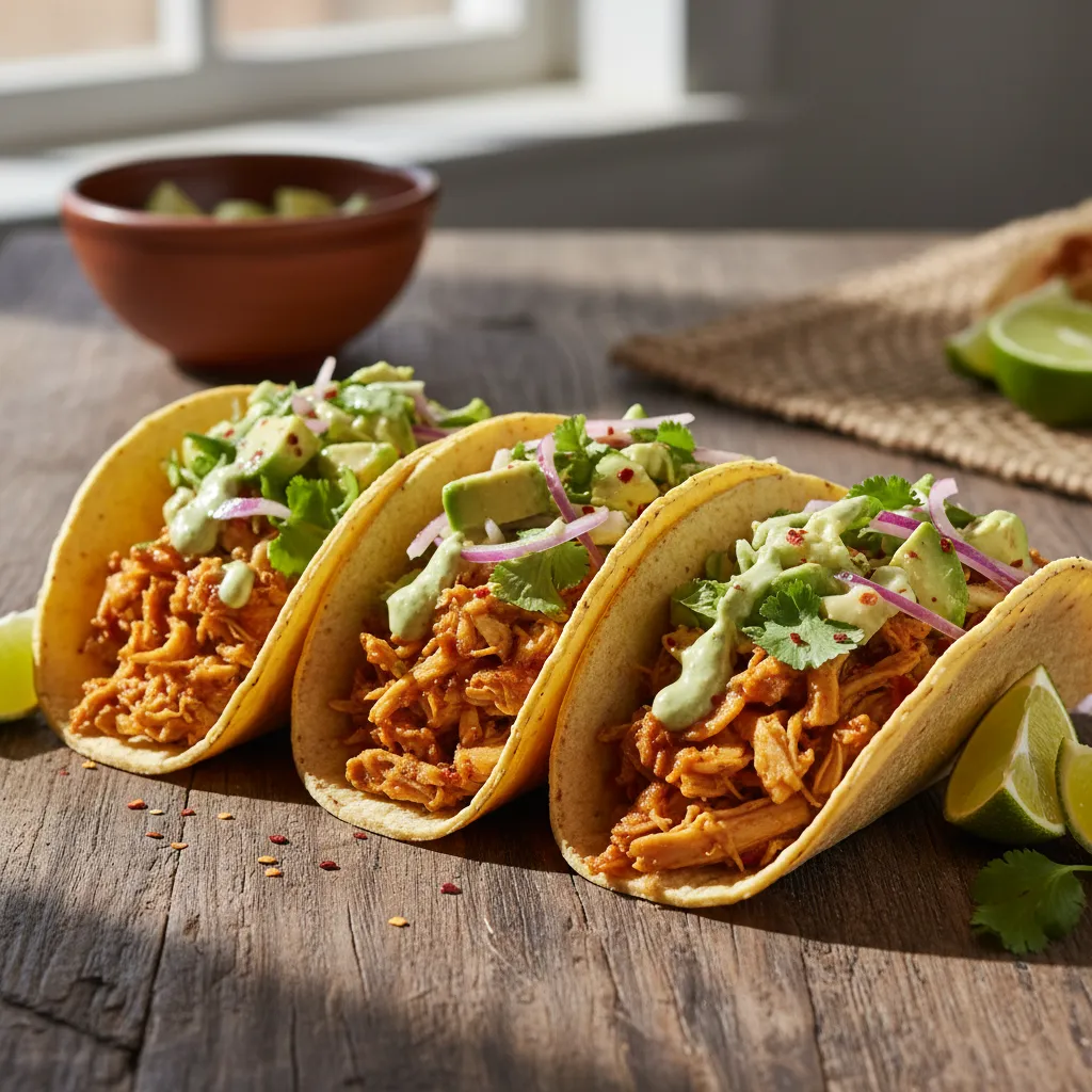 Savory Jackfruit Tacos with Avocado Cilantro Slaw