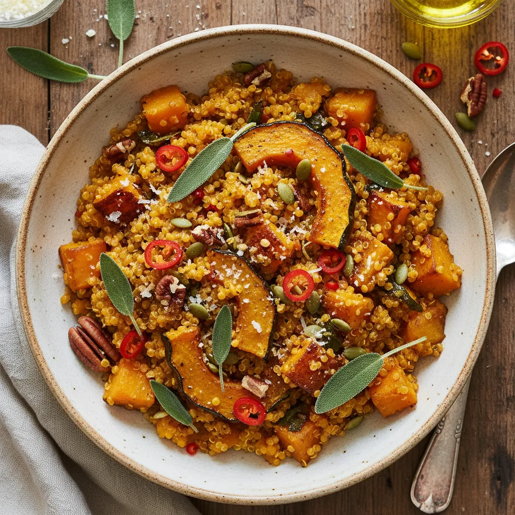 Savory Pumpkin & Sage Quinoa Risotto