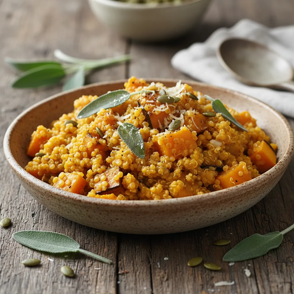 Savory Pumpkin & Sage Quinoa Risotto
