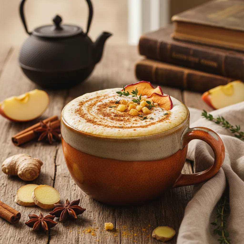 Spiced Apple Ginger Turmeric Latte Bliss