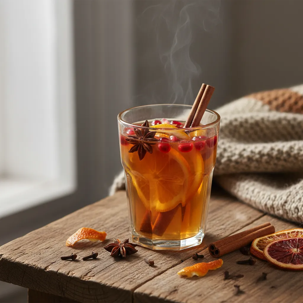 Spiced Cinnamon Pomegranate Citrus Infusion