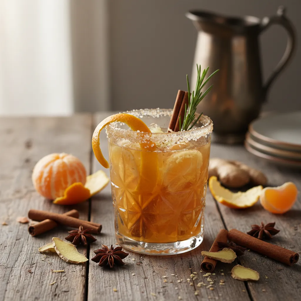 Spiced Clementine and Ginger Infusion Mocktail