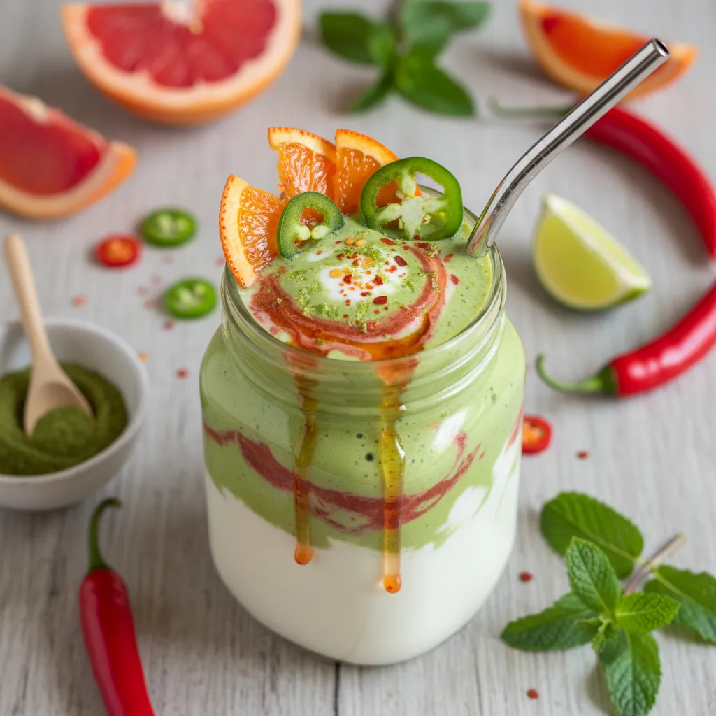 Spicy Citrus Infusion Matcha Smoothie