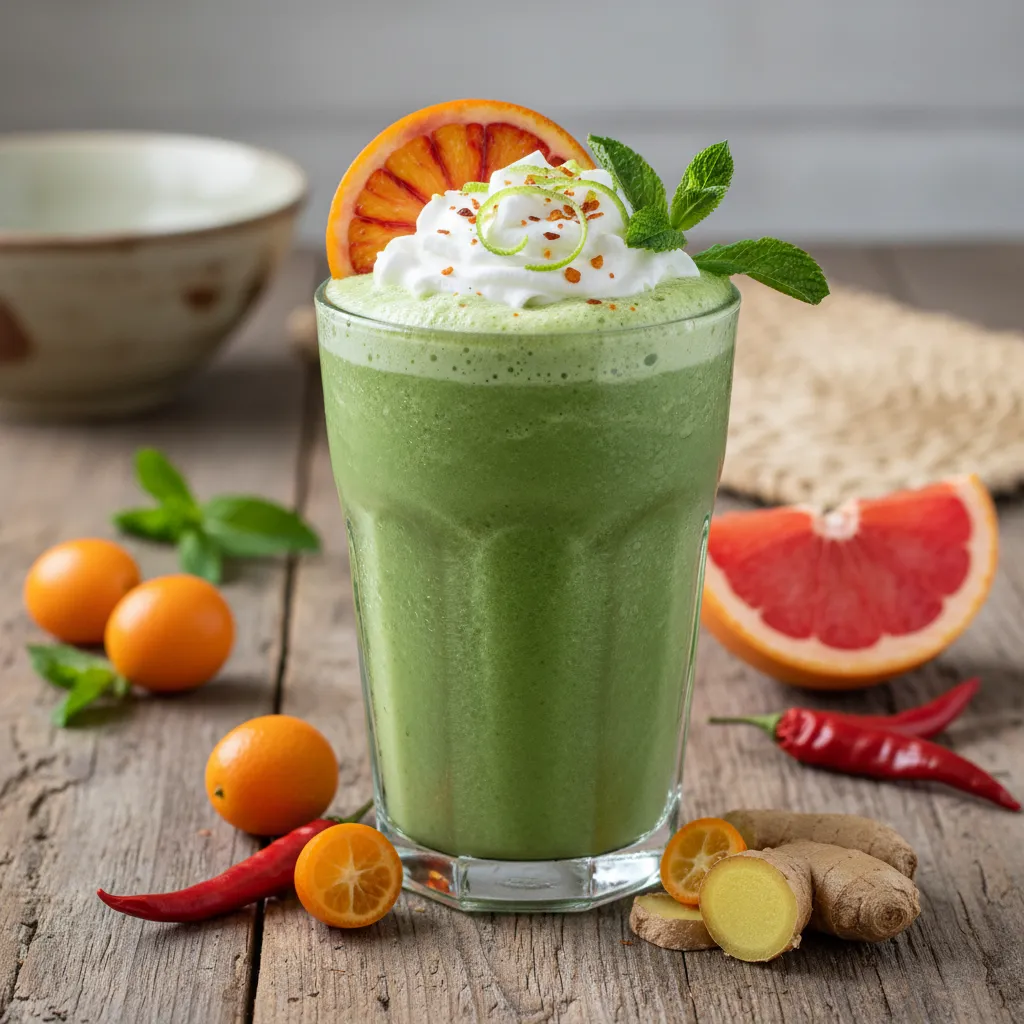Spicy Citrus Infusion Matcha Smoothie