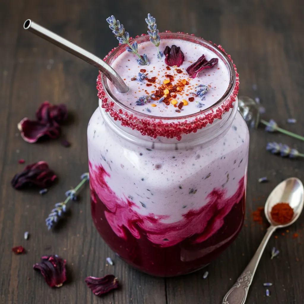 Spicy Hibiscus and Lavender Smoothie Elixir