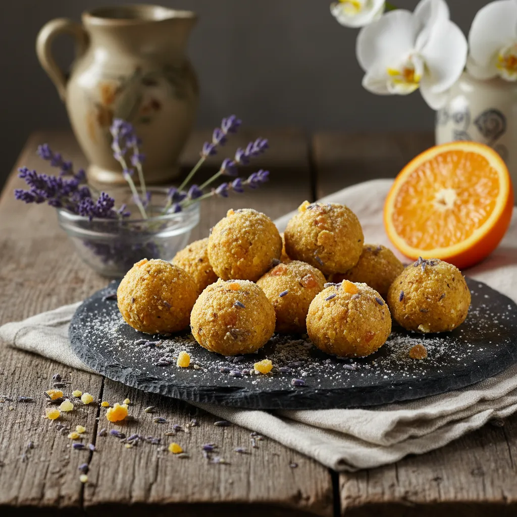 Spring Blossom Citrus Energy Bites with Lavender Infusion