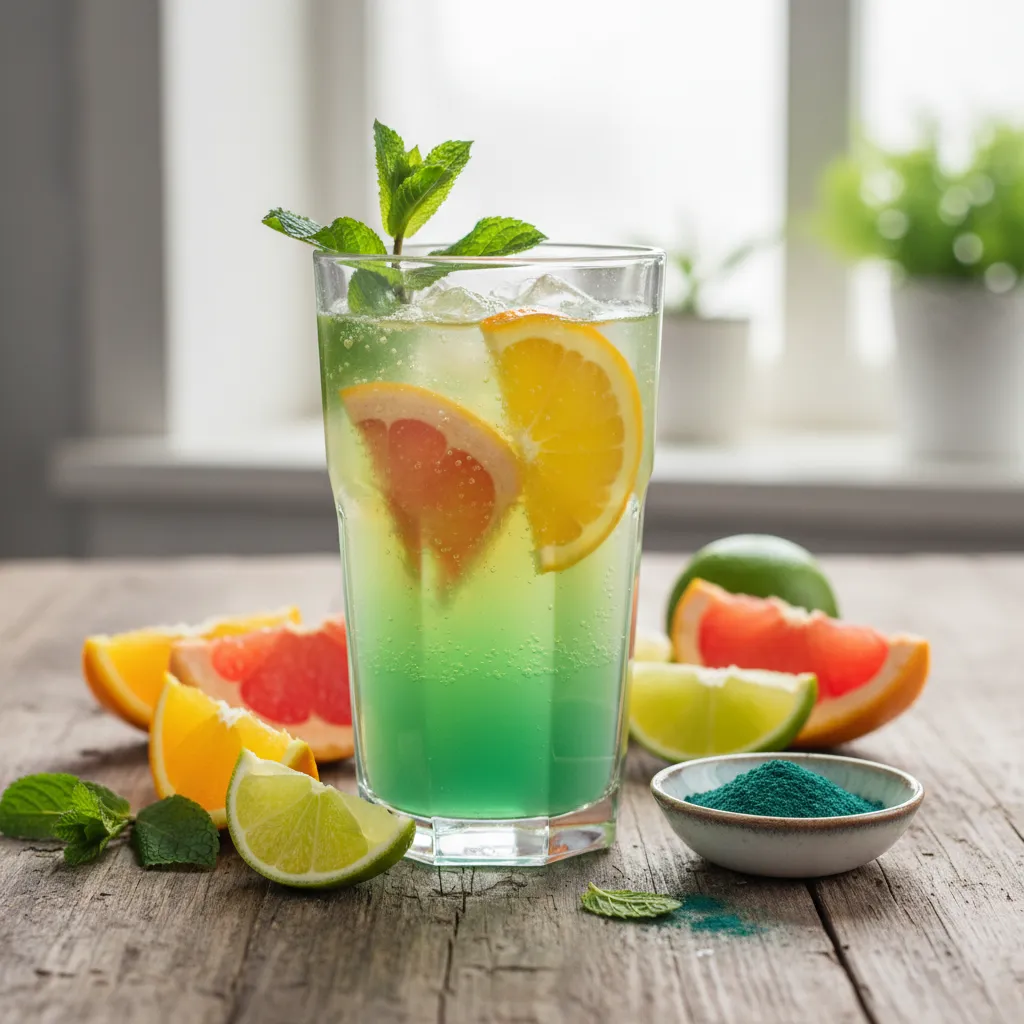 Spring Citrus and Spirulina Refresher