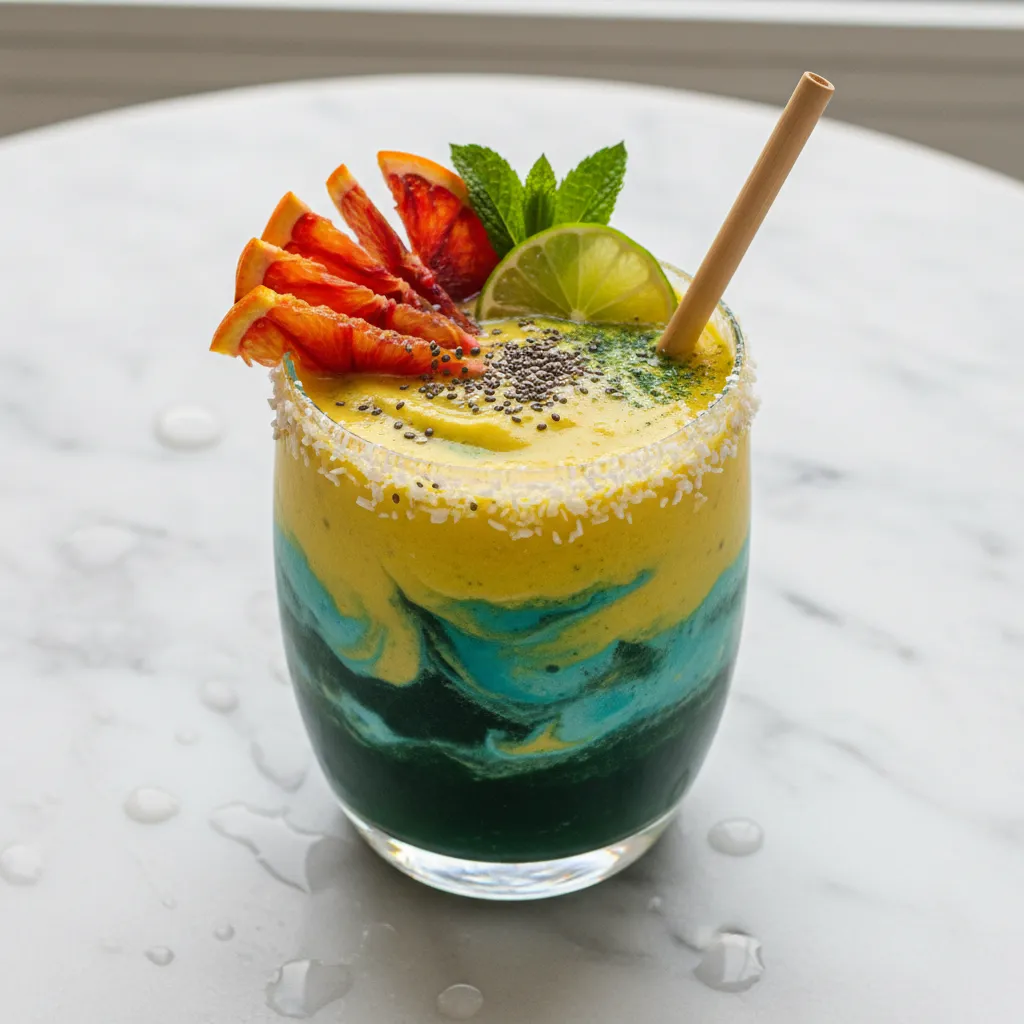 Spring Citrus and Spirulina Revitalizing Smoothie