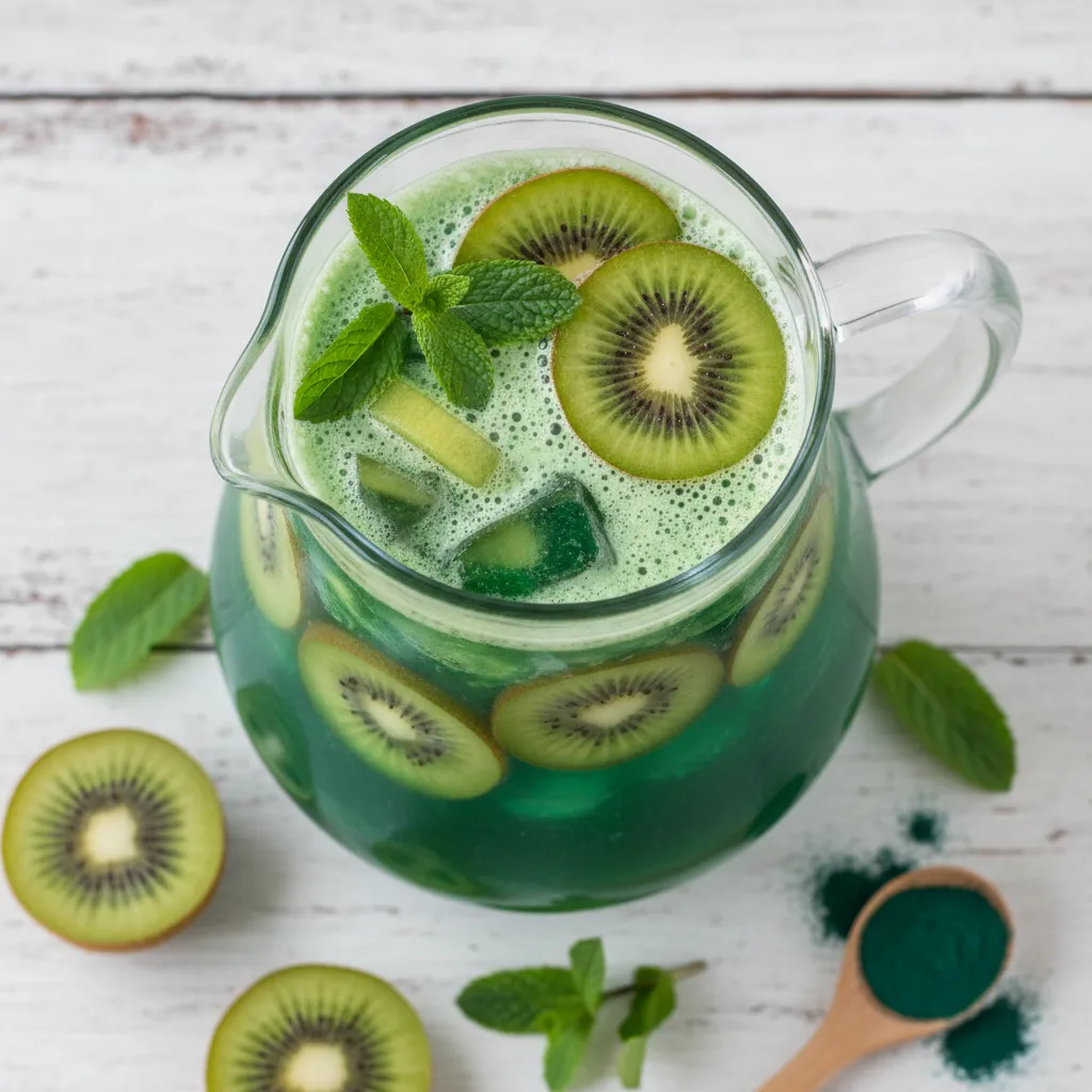 Spring Fresh Kiwi & Mint Spirulina Infusion