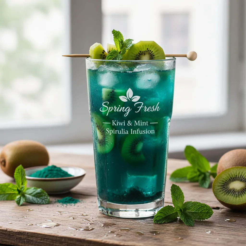 Spring Fresh Kiwi & Mint Spirulina Infusion