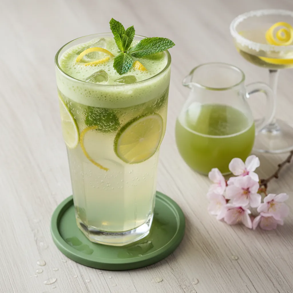 Spring Zest Matcha Lemonade Fizz