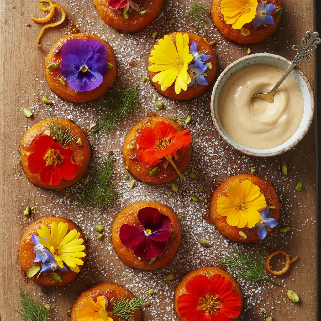 Surprising Sweet Potato and Edible Flower Bliss Bites