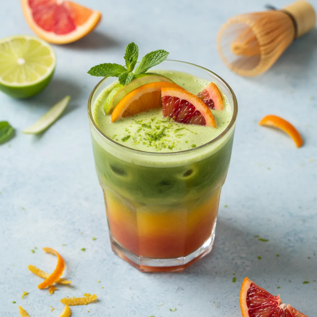 Vibrant Matcha Citrus Refresher