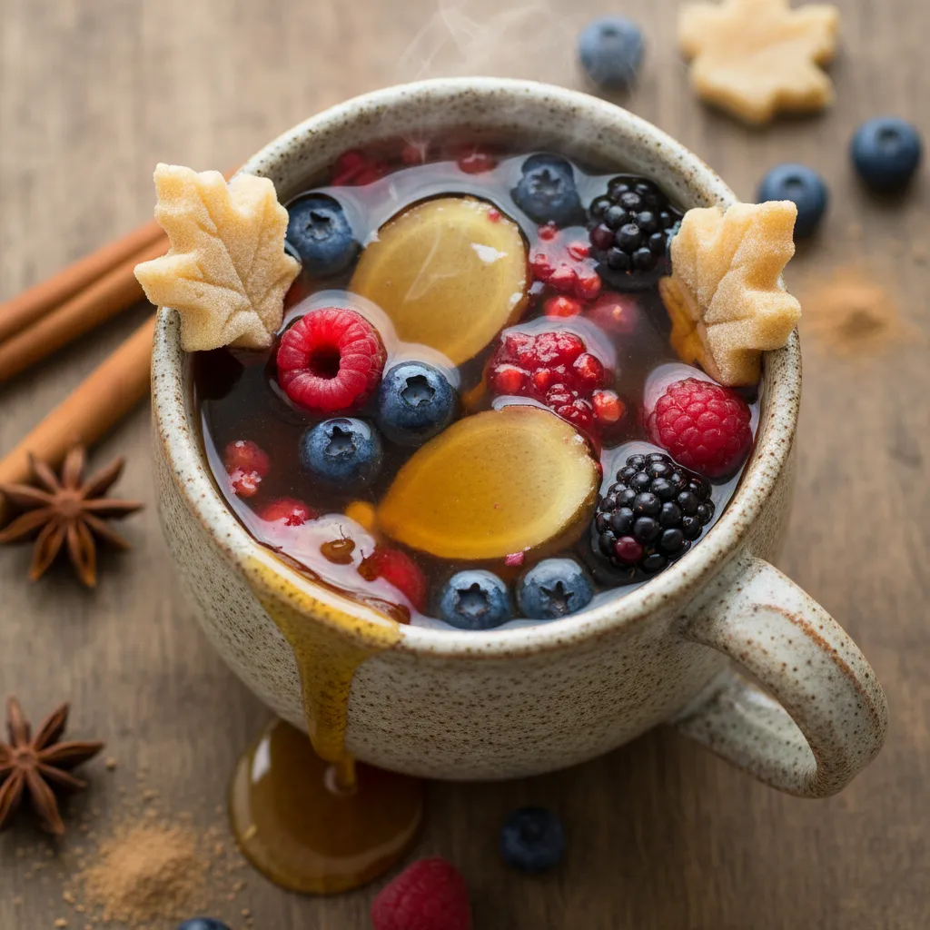 Warm Maple Berry Ginger Infusion