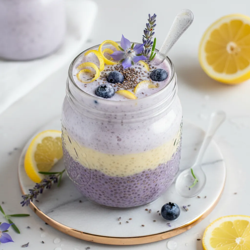 Whimsical Lavender Lemonade Chia Delight