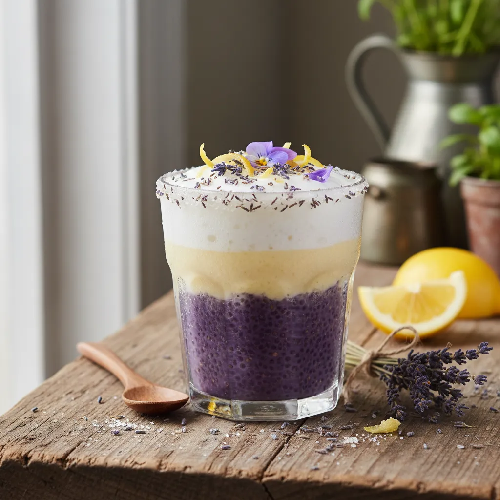 Whimsical Lavender Lemonade Chia Delight
