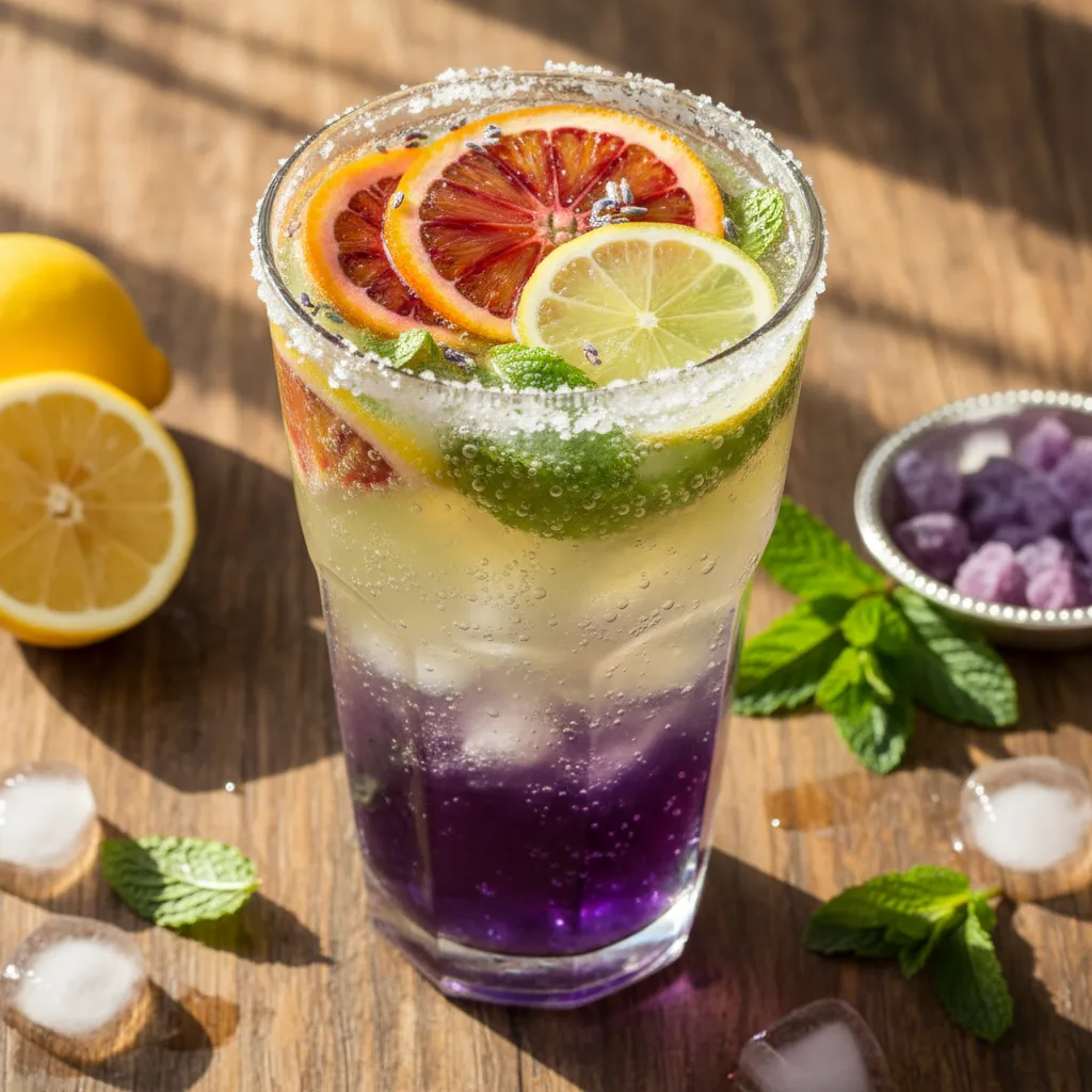 Whimsical Lavender Mint Citrus Fizz