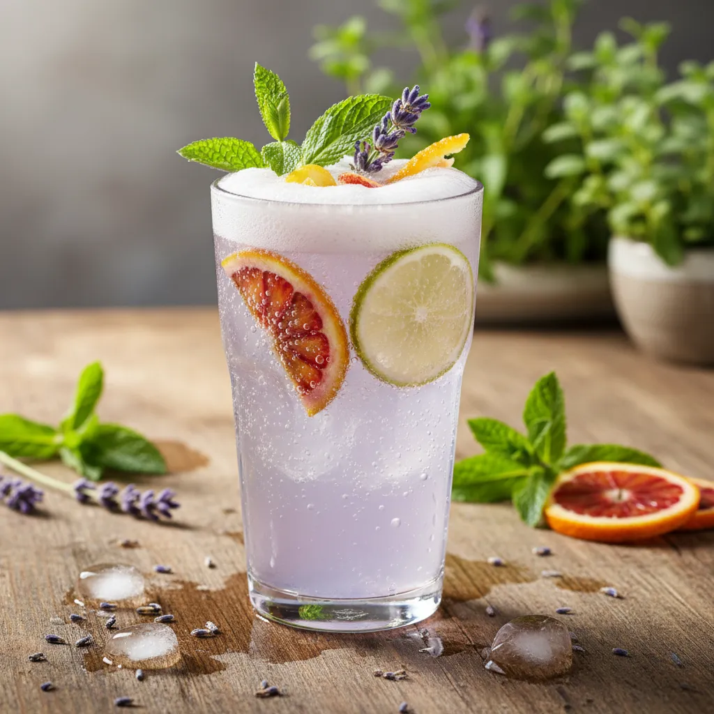 Whimsical Lavender Mint Citrus Fizz