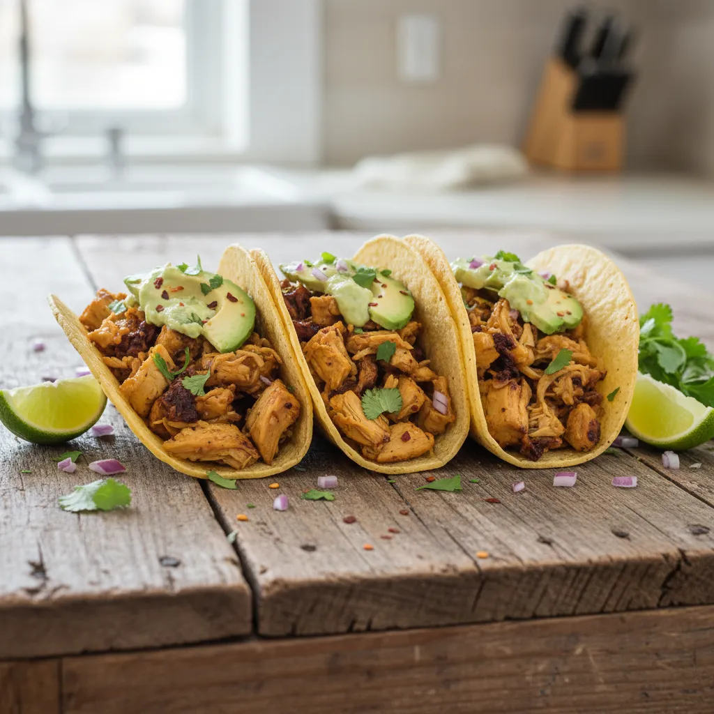 Zesty Cilantro Lime Jackfruit Tacos with Avocado Cream