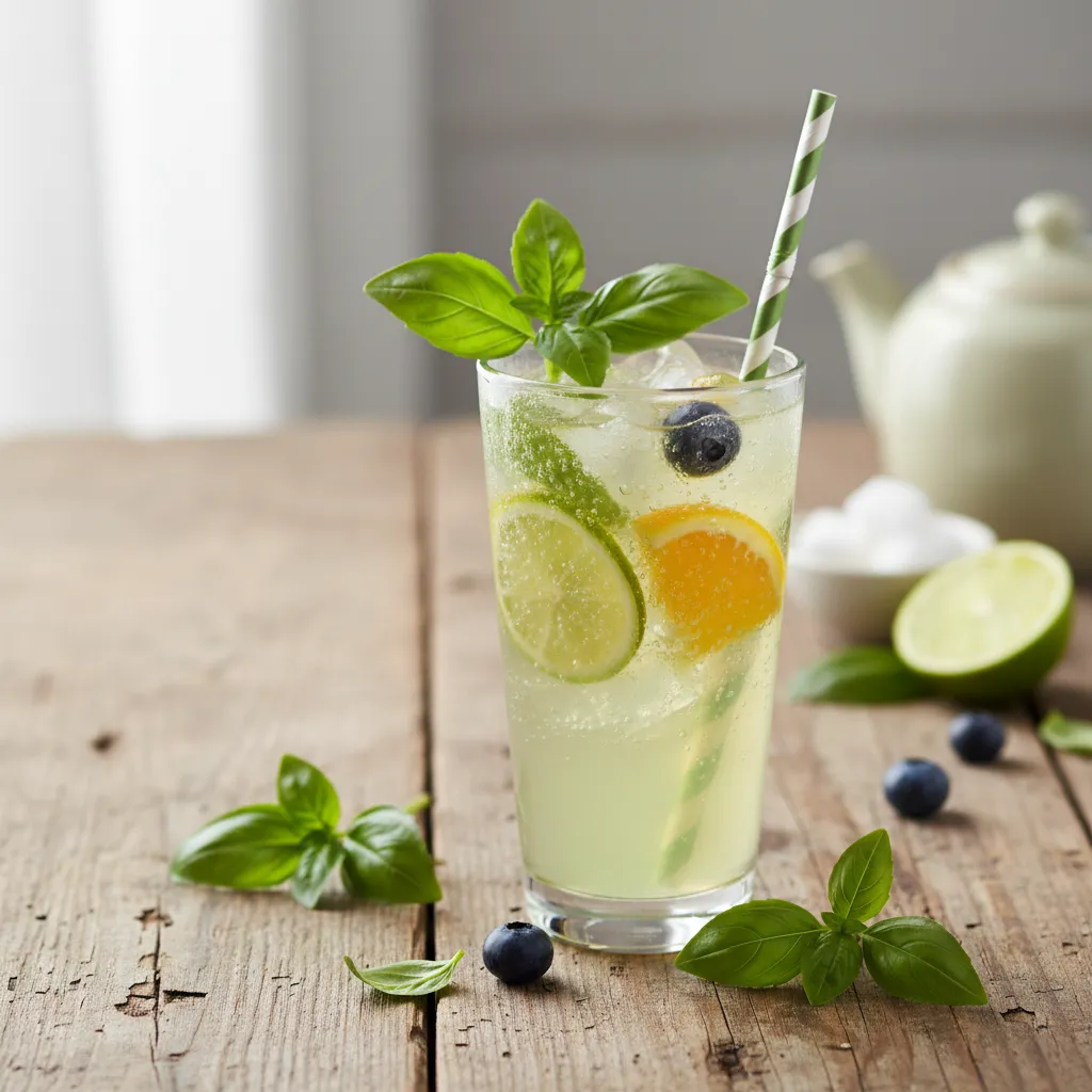 Zesty Citrus Basil Green Tea Spritzer