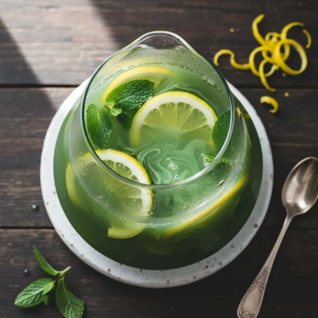 Zesty Lemon-Matcha Green Tea Infusion