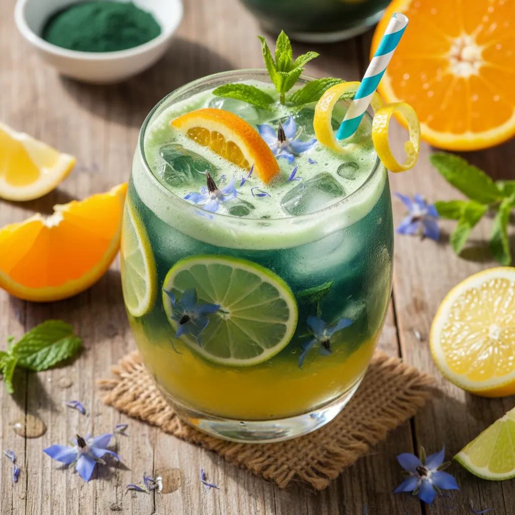 Zesty Spirulina Citrus Refresher