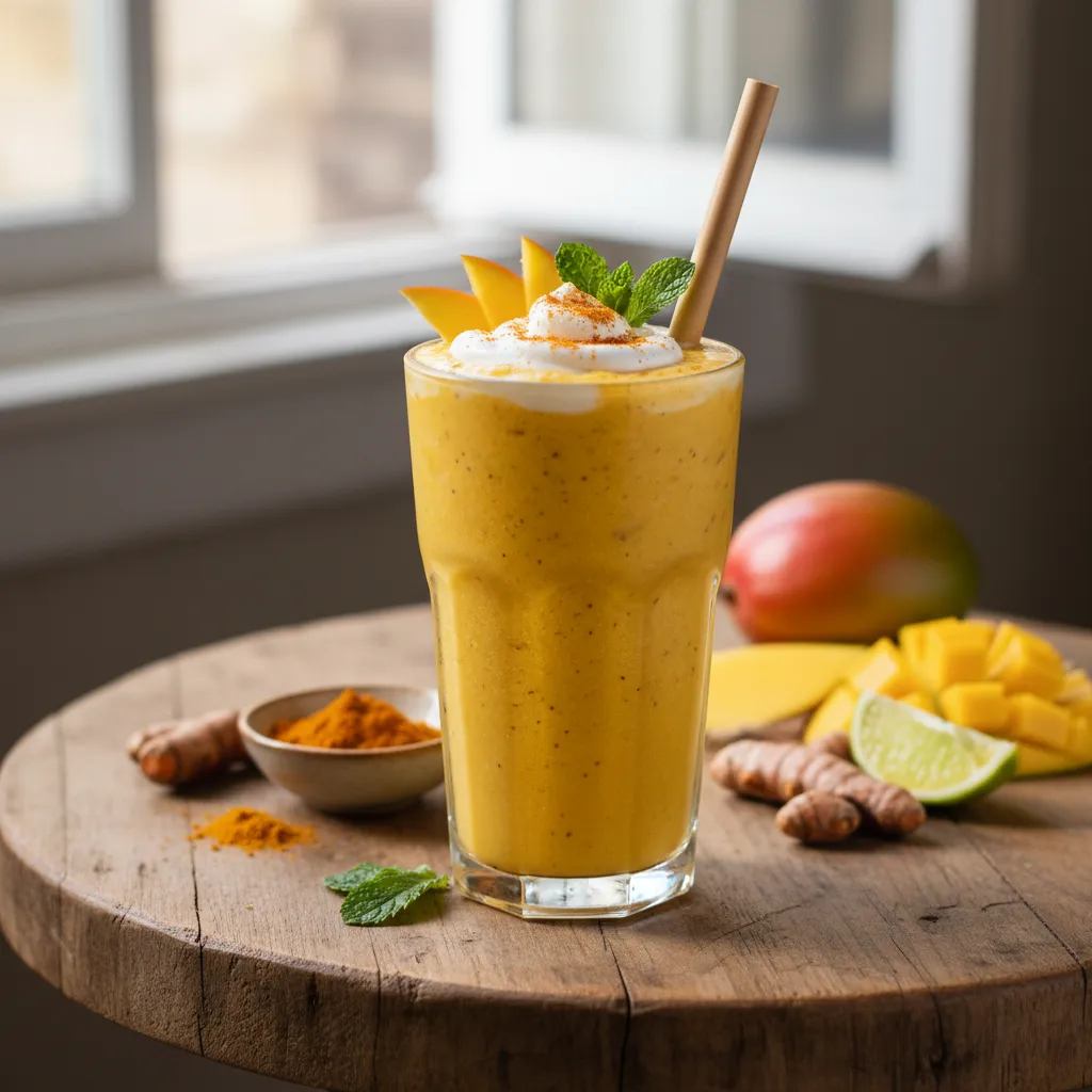 Zesty Turmeric and Mango Refresher Smoothie