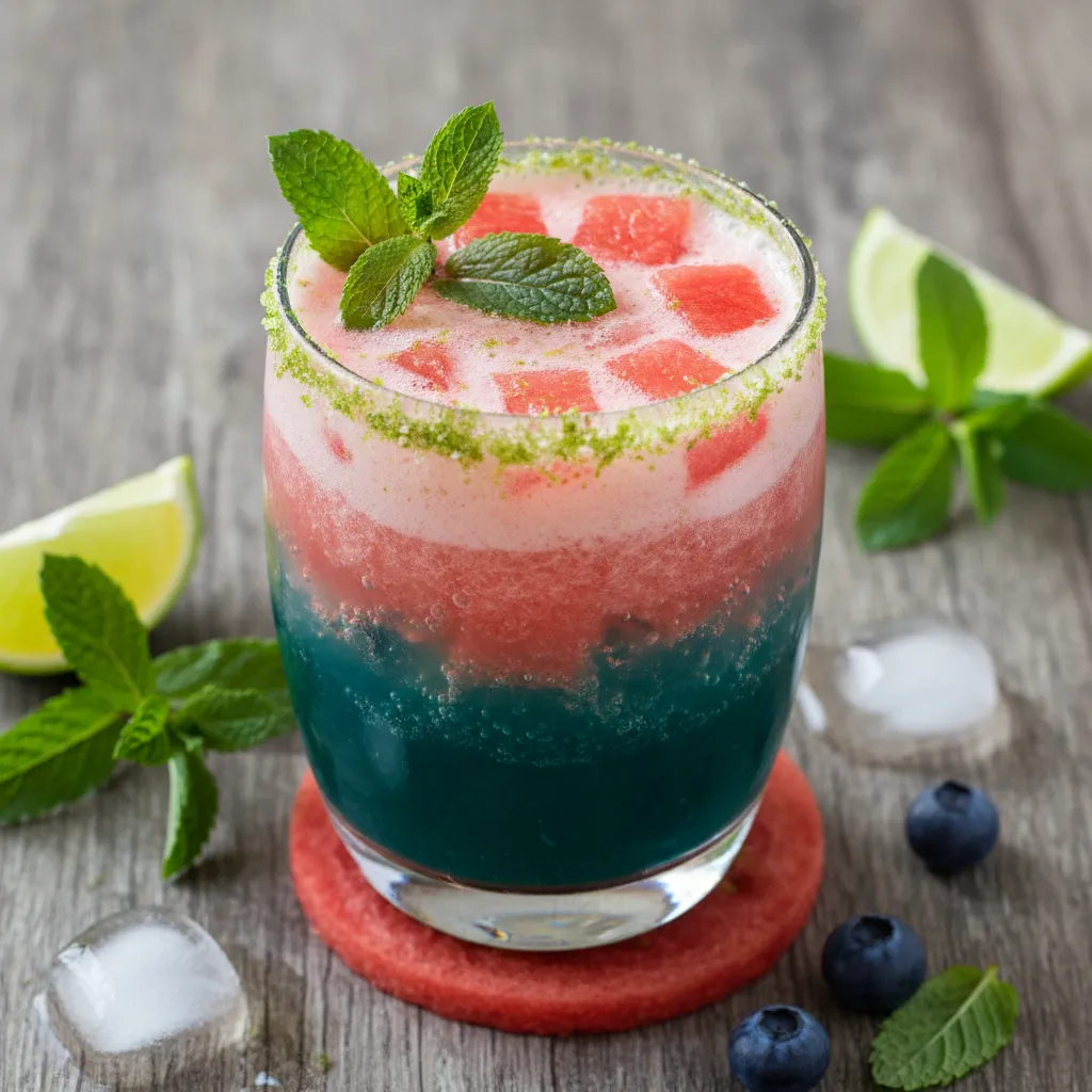Zesty Watermelon Mint Spirulina Refresher