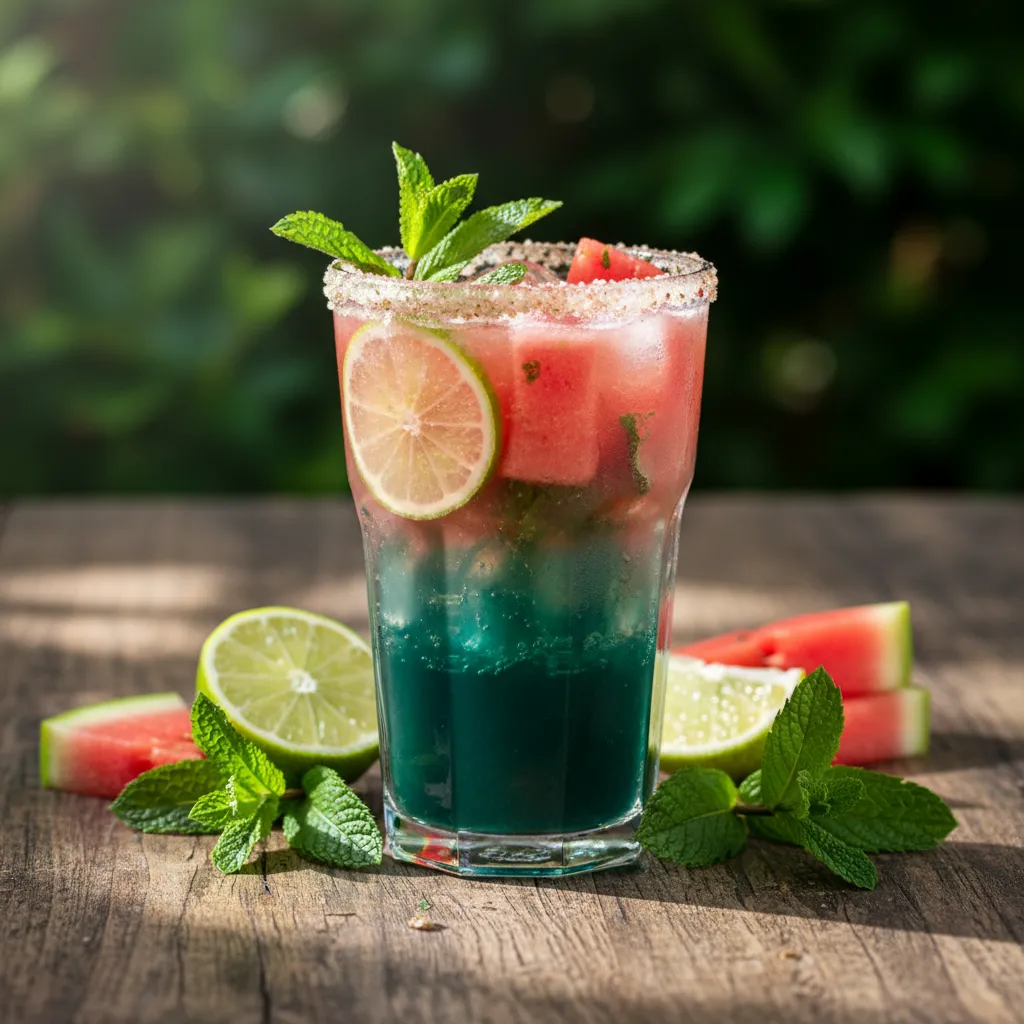 Zesty Watermelon Mint Spirulina Refresher